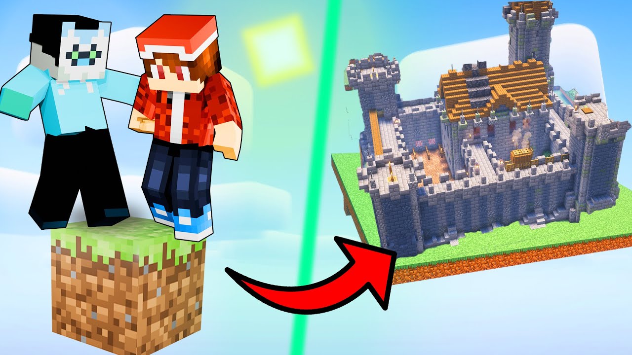 Overleven Op &Eacute;&Eacute;N Blokje In Minecraft!
