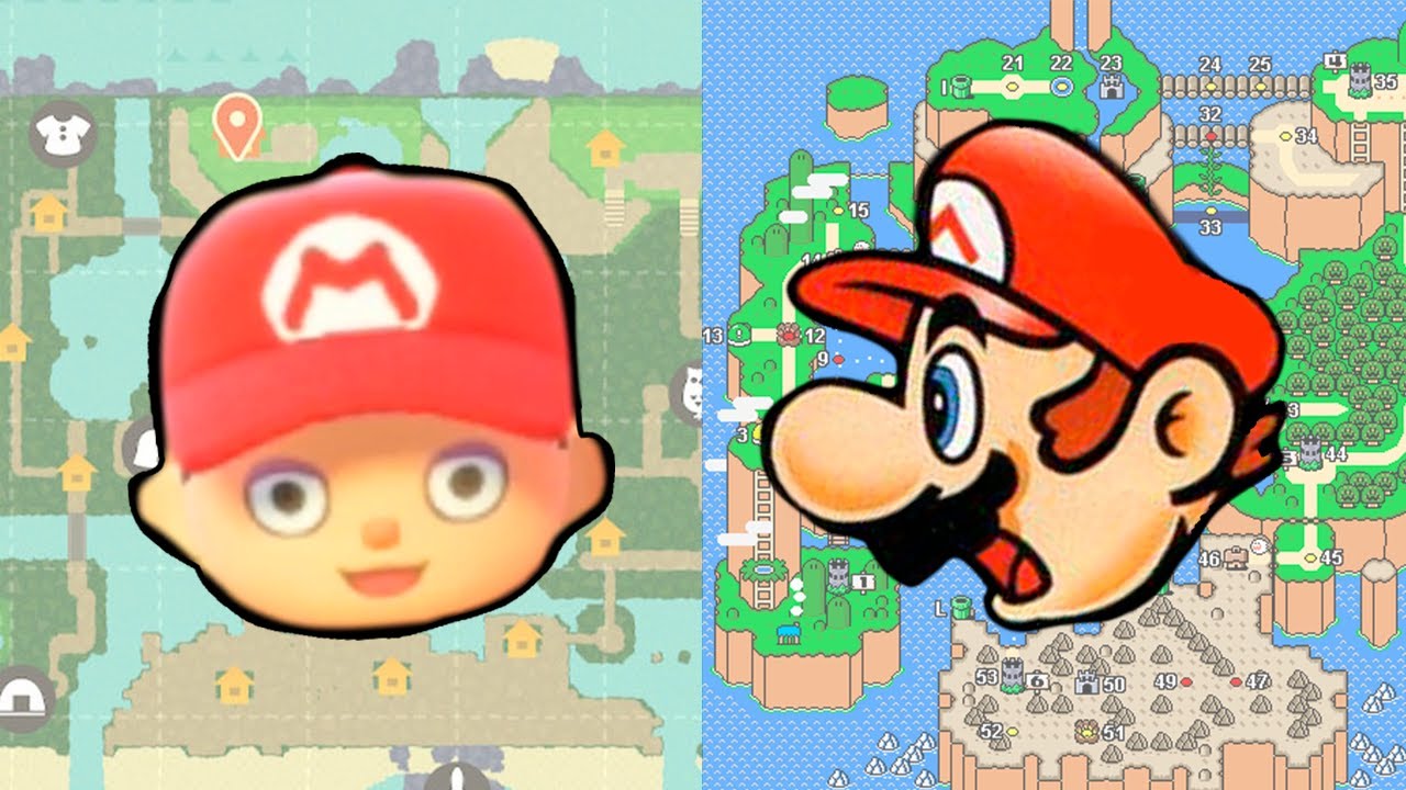 Super Mario World Island in Animal Crossing: New Horizons