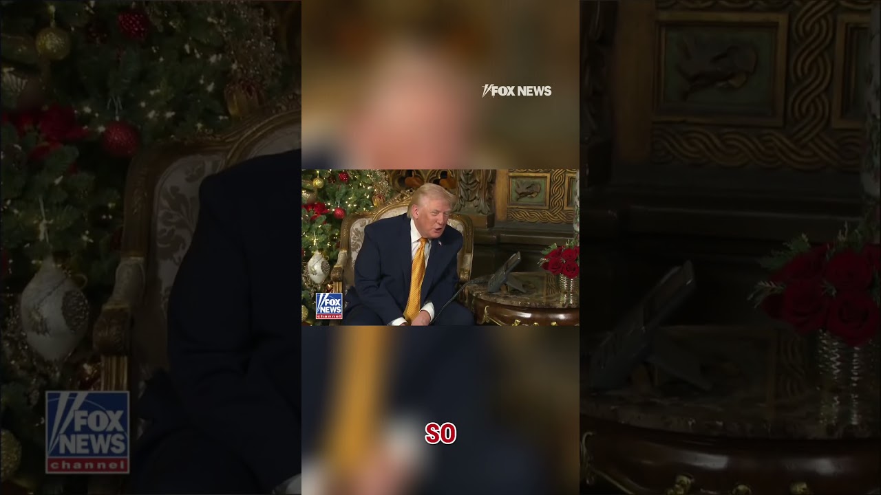WATCH: Trump takes questions from children during NORAD&rsquo;s Santa Tracker calls #shorts #us #news