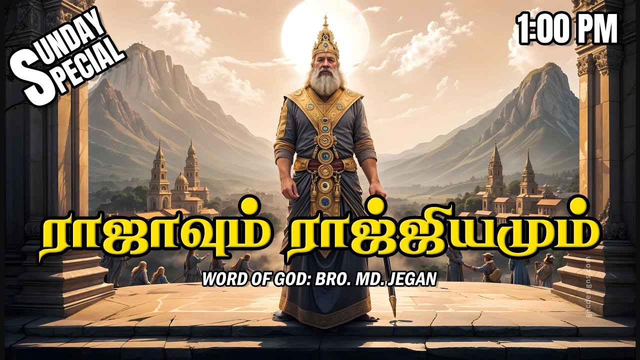 SUNDAY SPECIAL ||  ராஜாவும் ராஜ்ஜியமும்  || BRO.MD JEGAN || 23.11.2025