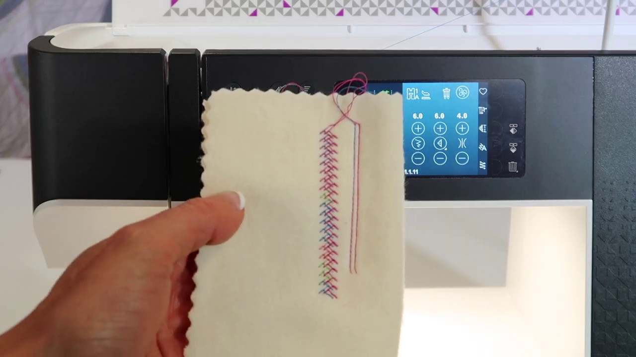 Pfaff Quilt Expression 720 57 Как заправить нитку в двойную иглу