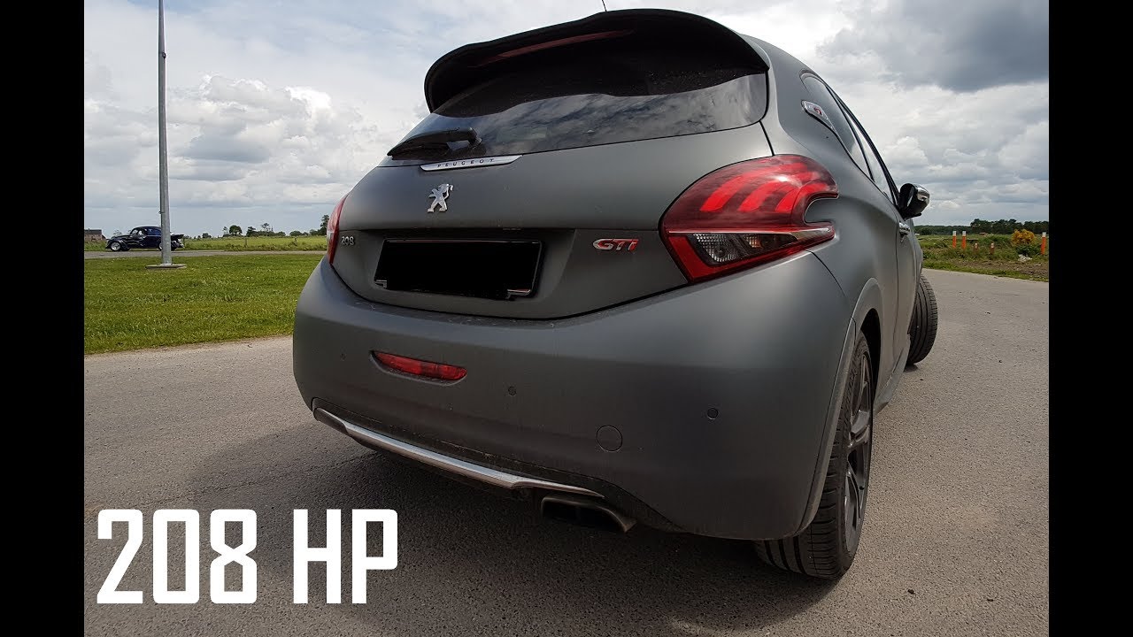 Peugeot 208 GTI 2017 // 208hp pocket rocket // exhaust & interior sound // test drive