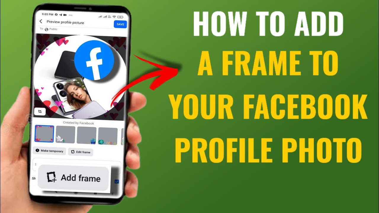 How to Add a Frame to Your Facebook Profile Photo | Step-by-Step Guide | English
