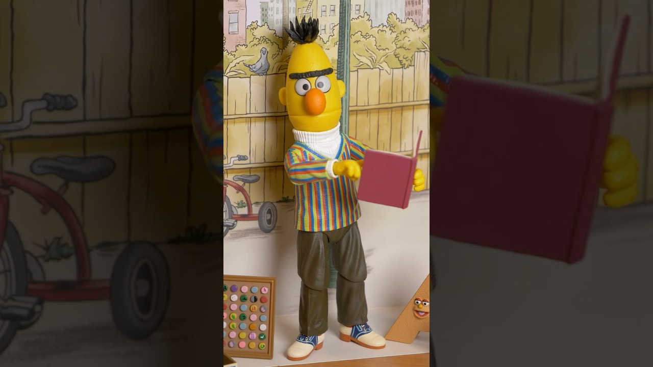 BERT Sesame Street action figure! #bertandernie #sesamestreet #neca #actionfigures #toys #unboxing