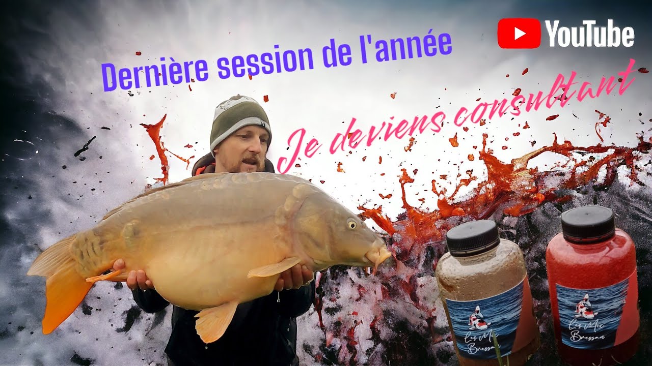 pêche à la carpe - Carpfishing - en hiver // dernière session de l'année //