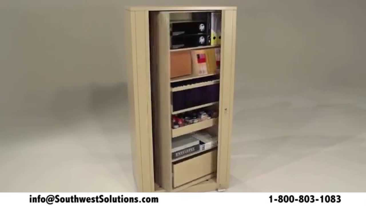 Rotating Dual Sided Office Storage Cabinets Spinning Shelving Rack