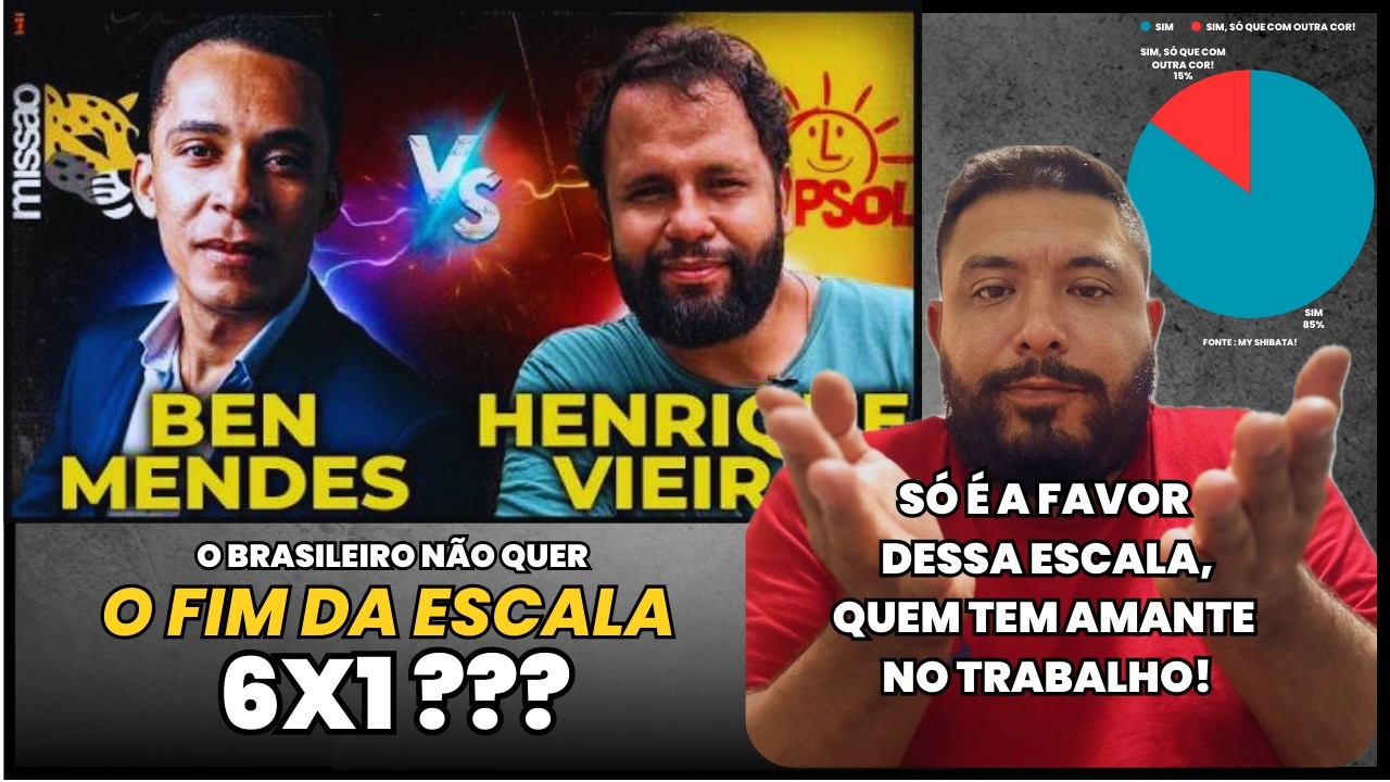 BEN MENDES é CONTRA O FIM da ESCALA 6X1! ELE NAO AGUENTARIA UM MÊS NESSA ESCALA