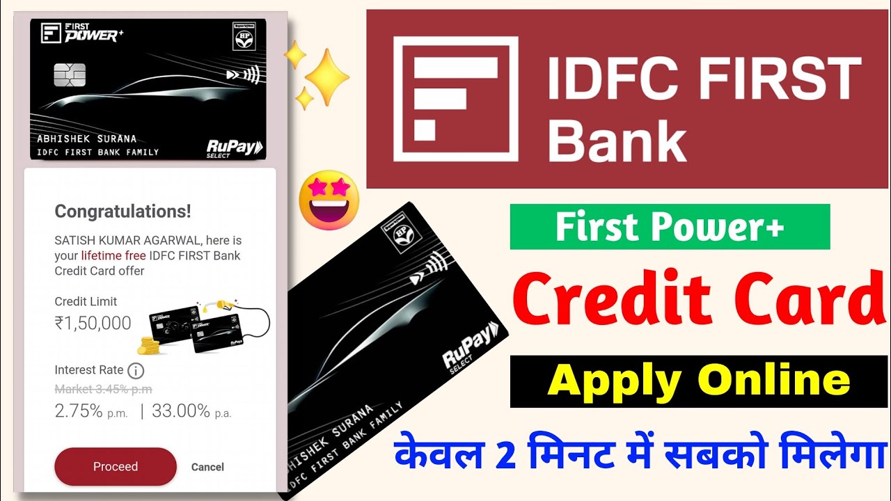 IDFC First Power Plus Credit Card Apply Online - How To Apply Idfc First Bank Credit Card Online