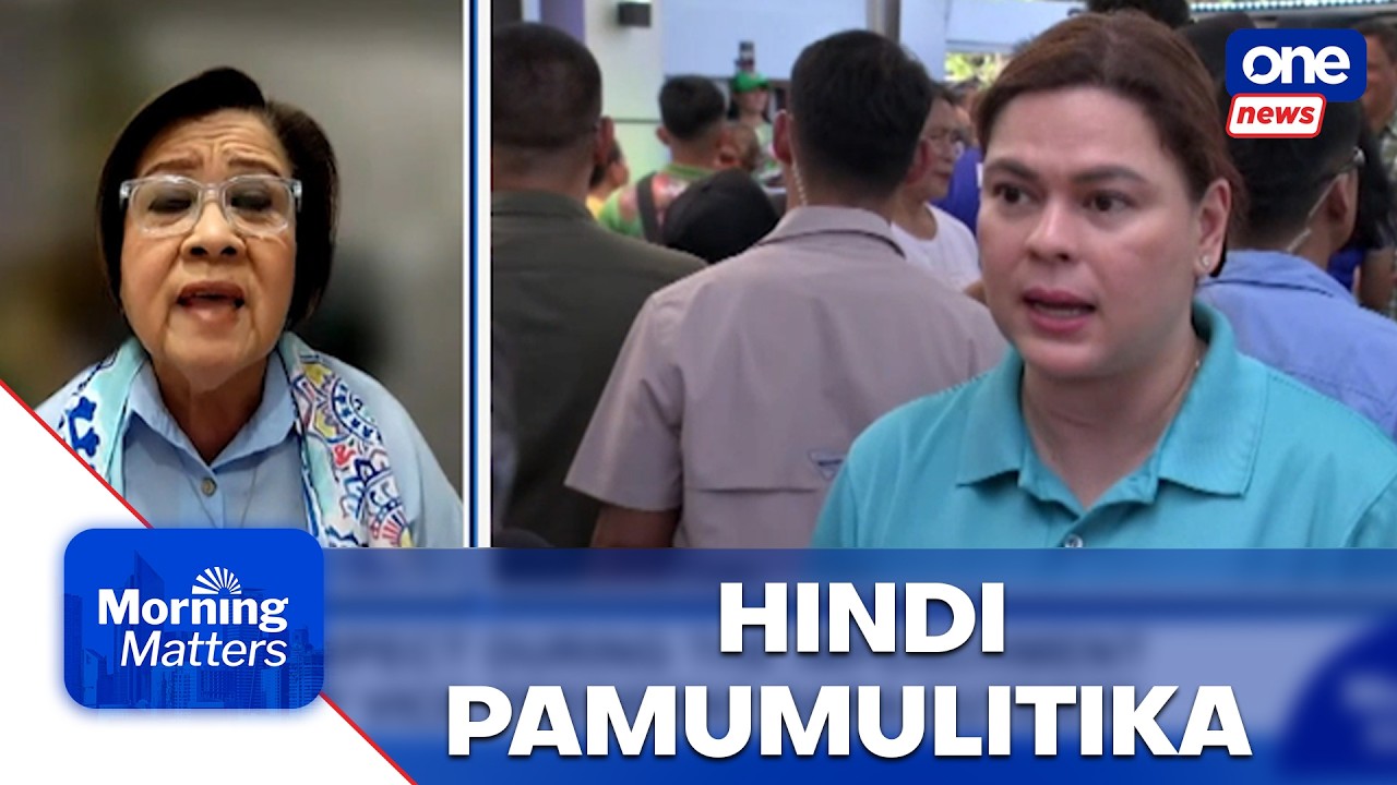 De Lima: VP Duterte impeachment is about accountability, not politics | Morning Matters