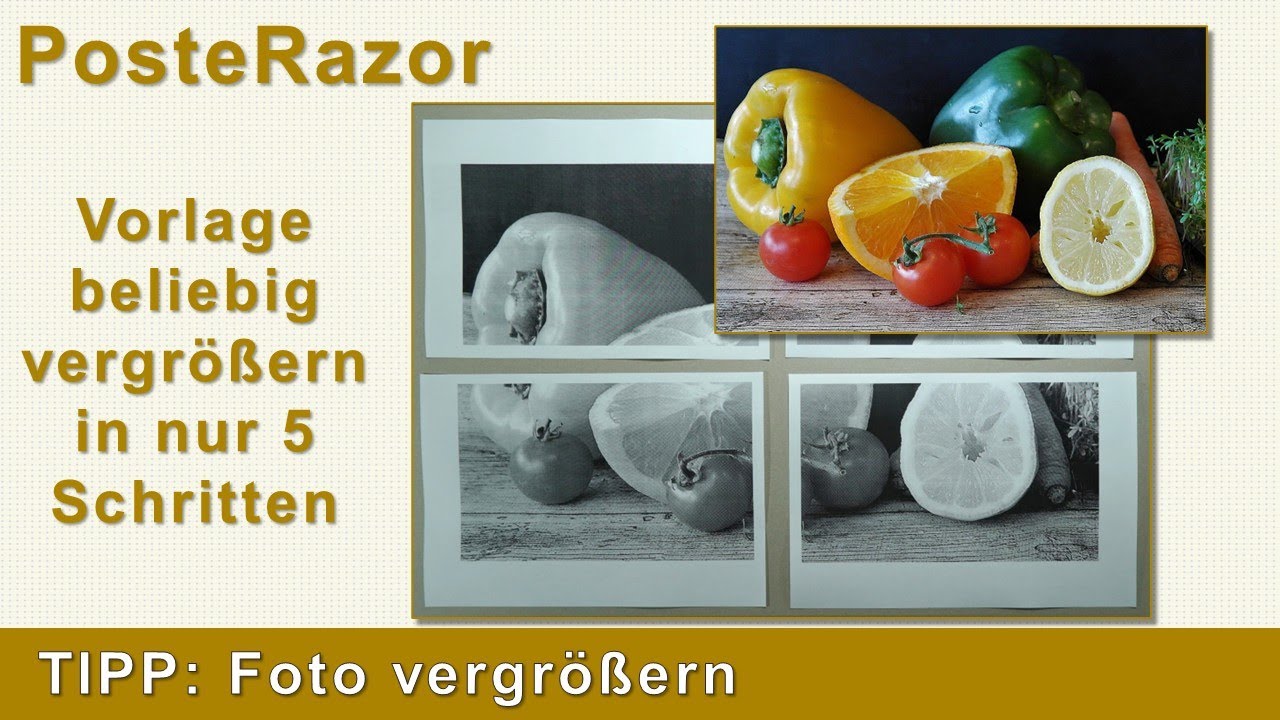 Only 5 steps to enlarge your photo template with PosteRazor (1)