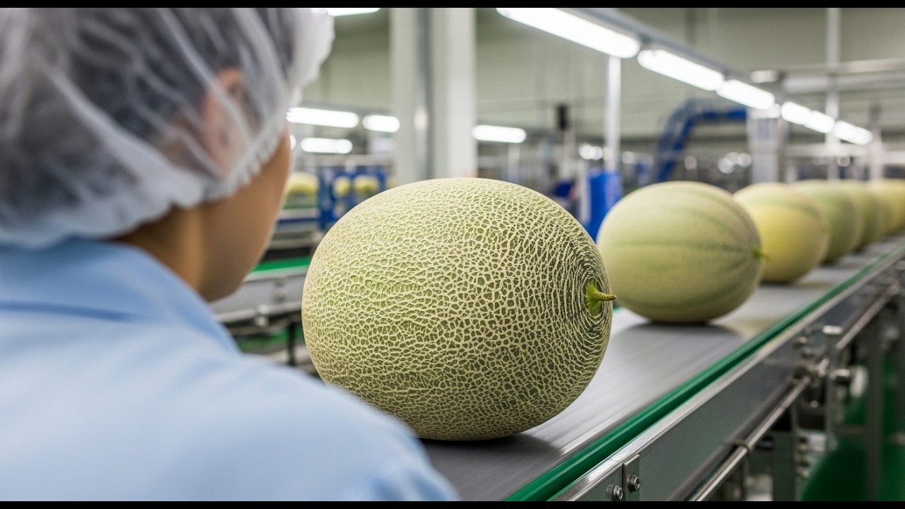 The Secret to Fresh Juice The Hypnotic 247 Rapid Cooling of 500,000 Honeydew Melons 🟢