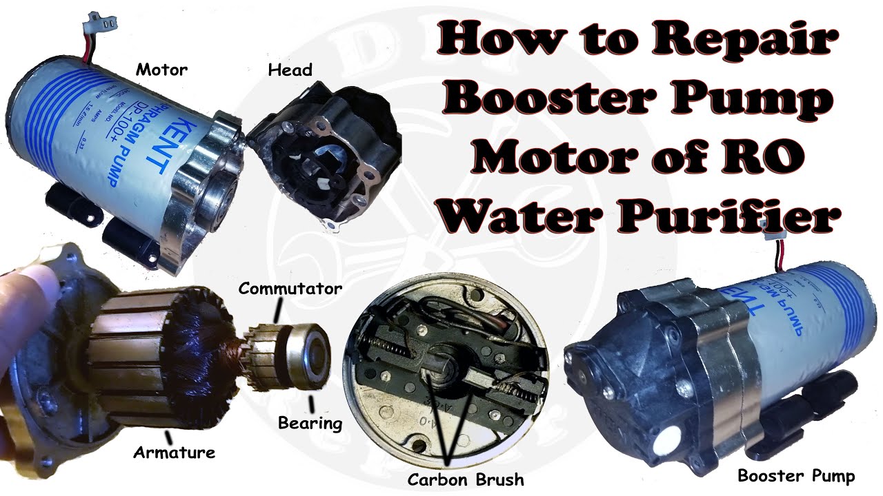 how to repair booster pump motor of RO water purifier