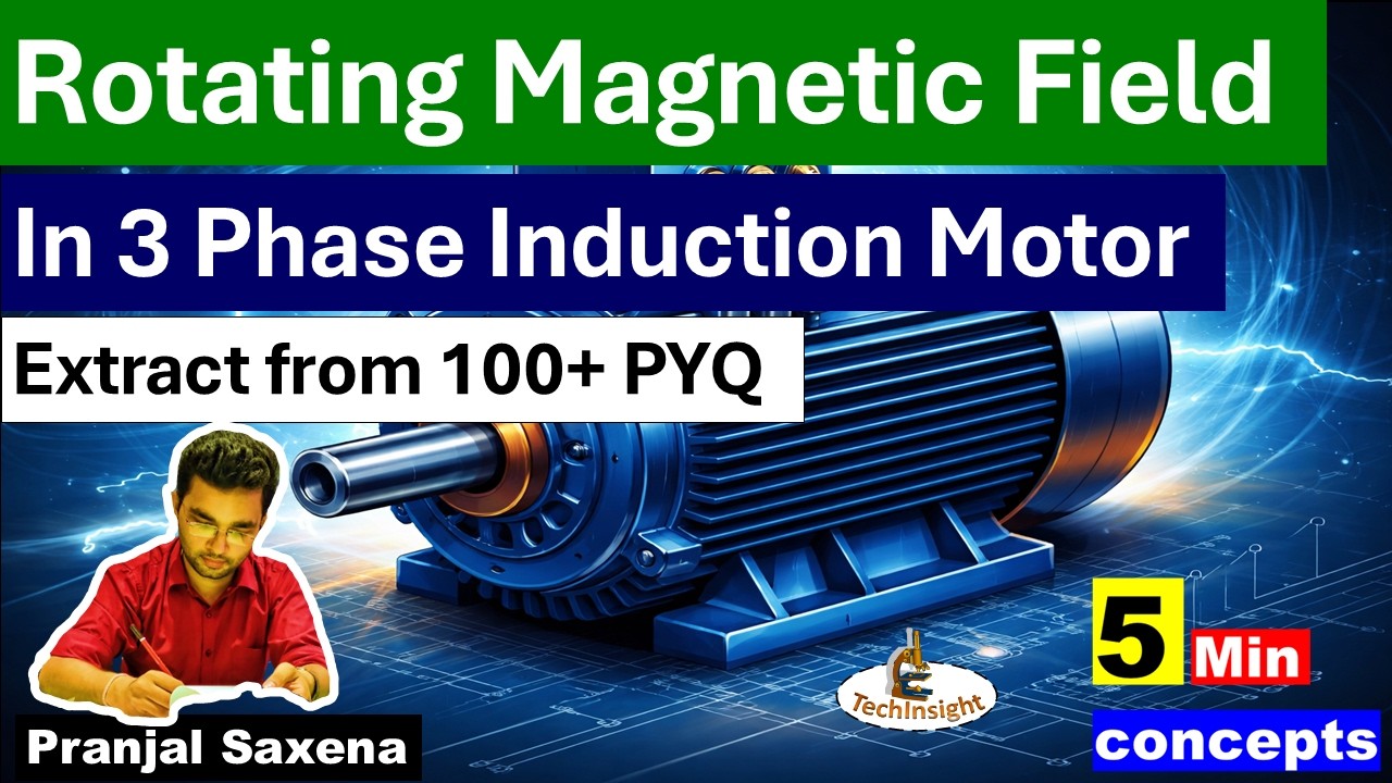 Rotating Magnetic Field| 3 Phase Induction Motor | AE/JE Exam | Exam Pointer Series