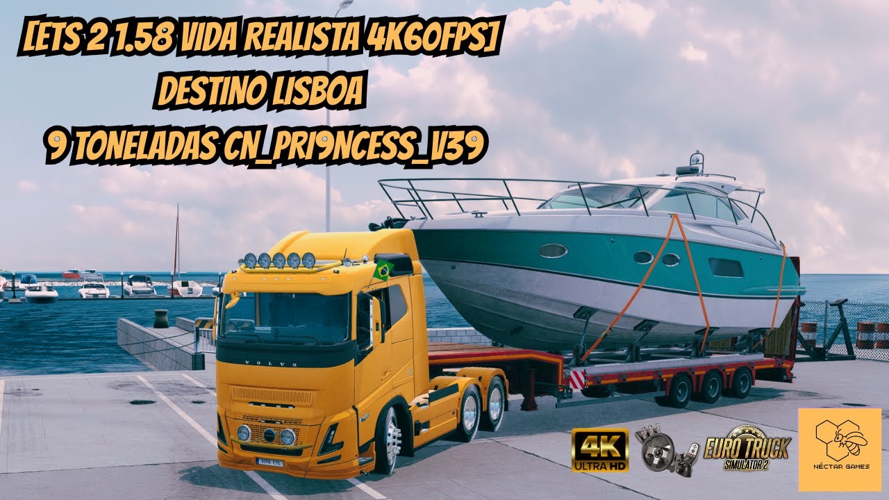 [ETS 2 1.58 VIDA REALISTA 4k60FPS] DESTINO LISBOA 9 TONELADAS CN_PRI9NCESS_V39