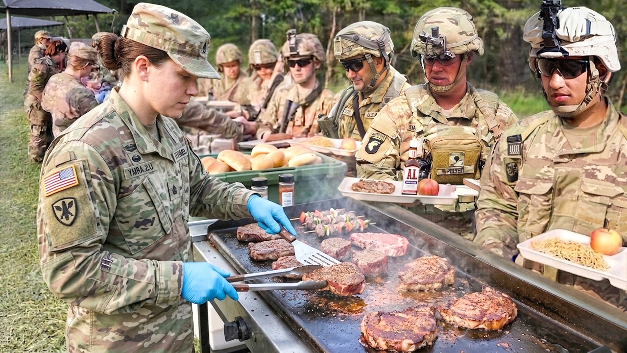 How U.S. Army Chefs Feed Thousands of Soldiers Inside Tiny Field Kitchens During Rush Hour