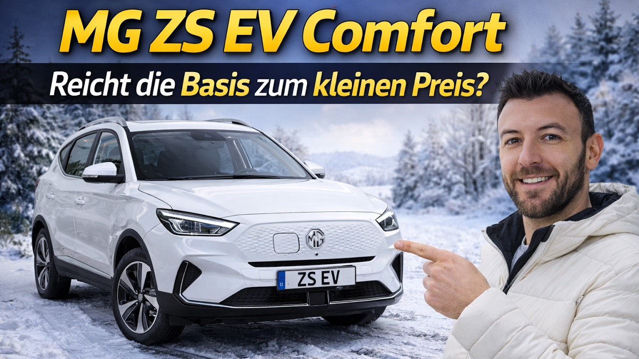 MG ZS EV Comfort im Wintertest: Wie gut ist die Basisversion mit kleinem Akku?