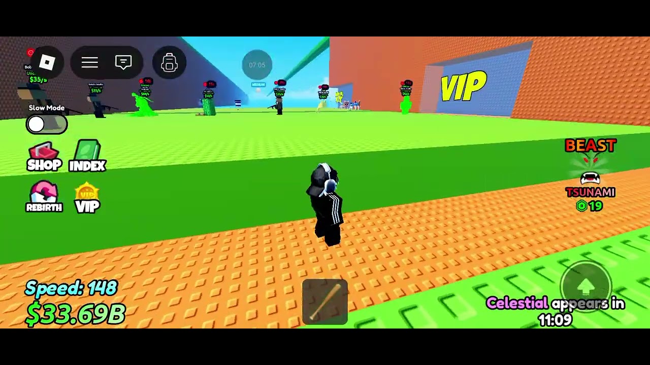 Playing Escape the Tsunami for Brainrot (if you want to add me my username is Coolkitty592)