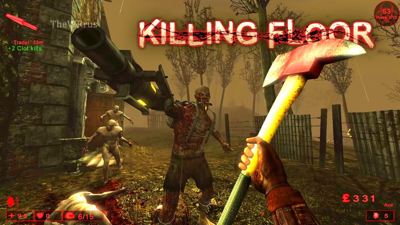 Killing Floor - Играем на Карте KF-Manor на Среднем Уровне Сложности 2023.07.23