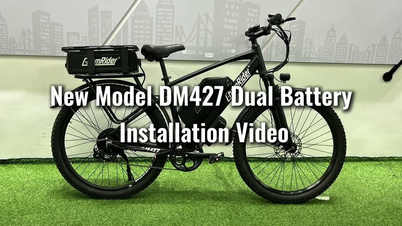 Chamrider DM427 Electric Bike Dual Battery Installation Video  #ebike #batteryefficiency