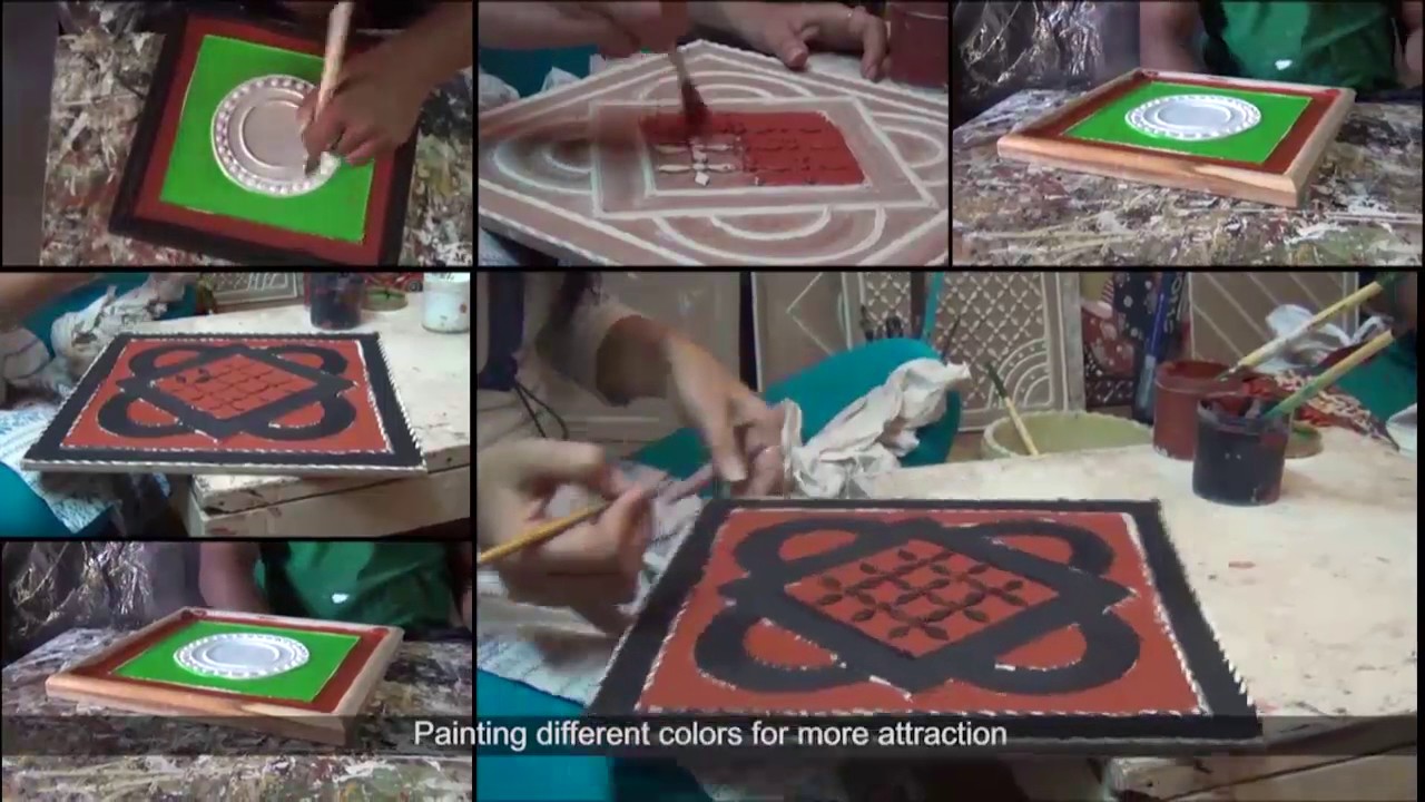 Mud Mirror Art #lippankaam #ChittarKaam #kutchart #mudmirrorart #indianfolkart