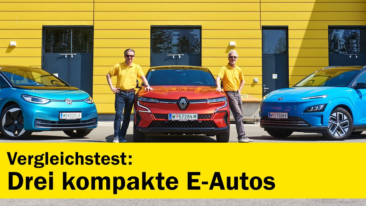 Drei kompakte E-Autos im Vergleichstest | &Ouml;AMTC auto touring