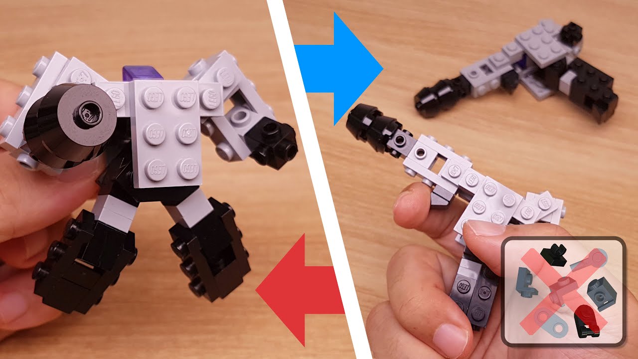 Как собрать мини-механика-трансформера из кирпича LEGO — Black Trigger