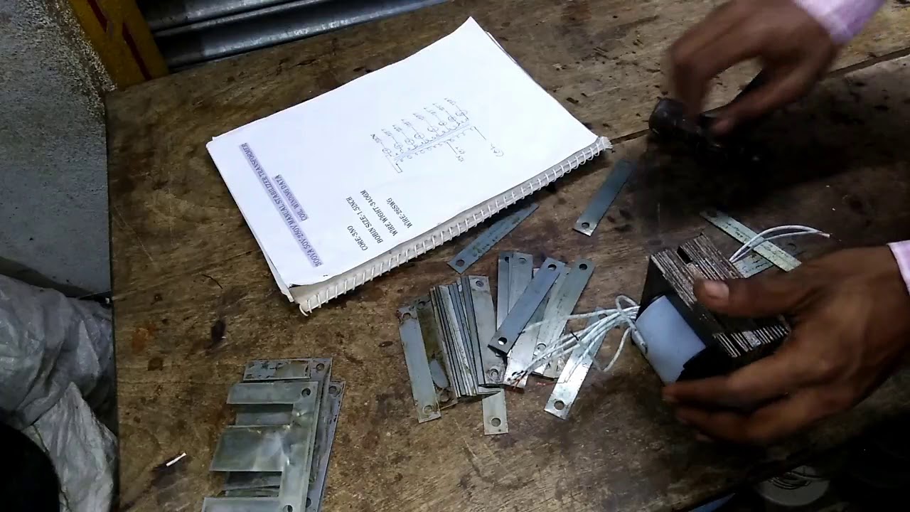 300va auto cut manual voltage stabilizer transformer core lamination and data part2