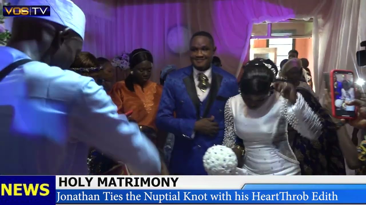 HOLY MATRIMONY: Jonathan Ties the Nuptial Knot with his Heart Throb, Edith