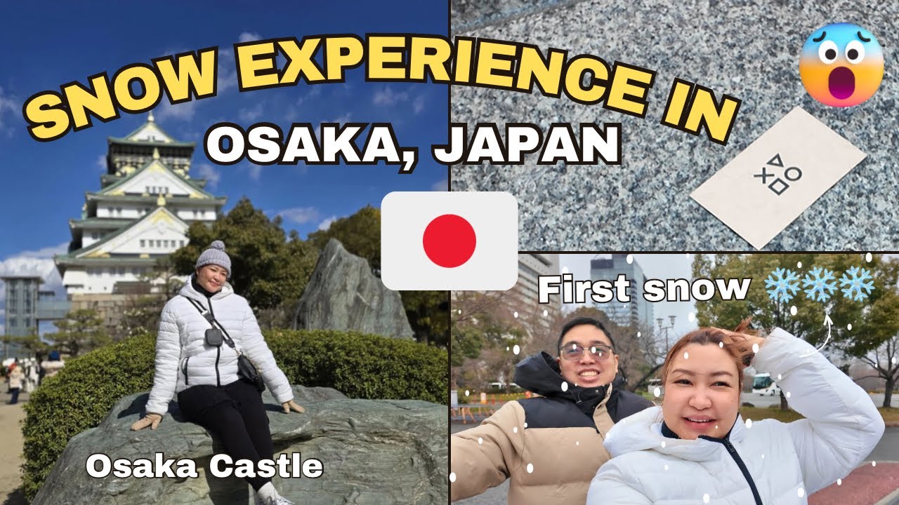 Our First Snow in Japan! ❄️ Osaka Winter Experience | kriserika