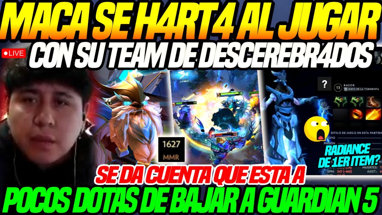 😲MACARIUS esta a POCOS DOTAS de SER GUARDIAN 5😲MACA se H4RT4 al JUGAR con su EQUIPO de DESC3REBR4D0S