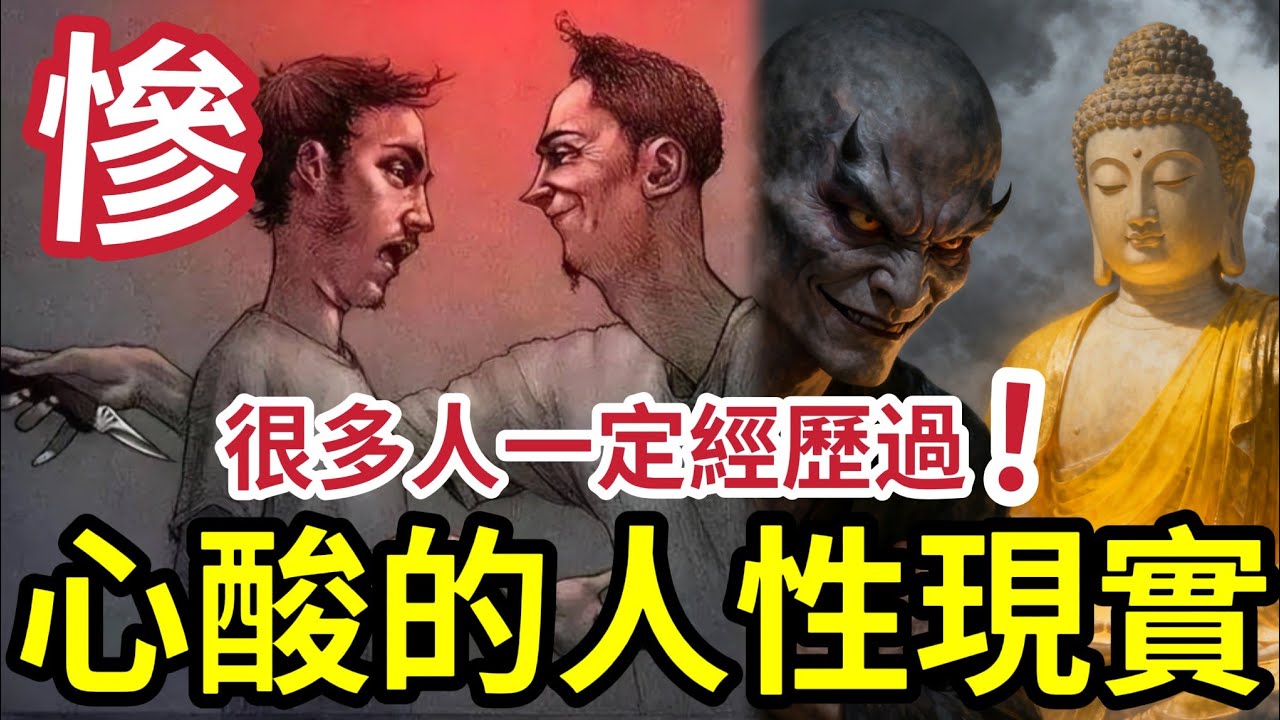 #佛禪 人性的現實！很多人都經歷過！我們如何在「無情的社會」保持善良，安心修行...
