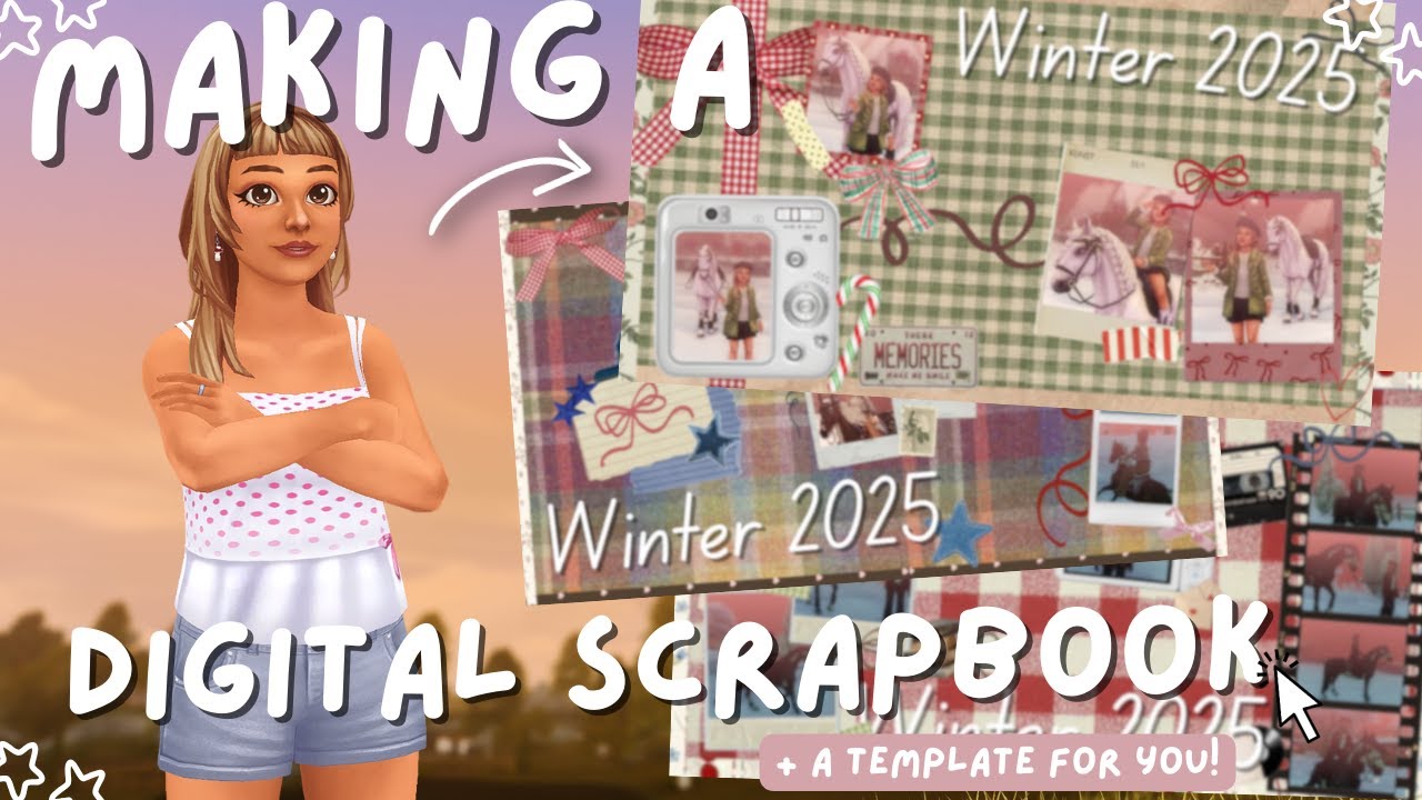 Making a digital scrapbook for Star Stable! 📷📔