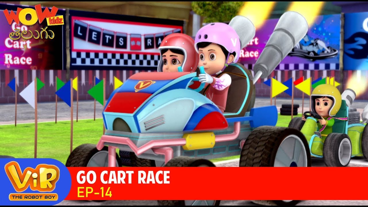 Vir: The Robot Boy In Telugu | Telugu Story | Kathalu | Go Kart Race | Ep 14 | WowKidz Telugu