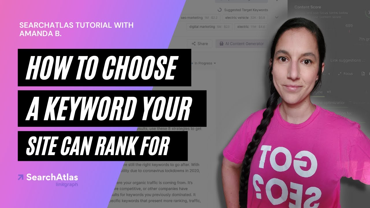 How to Choose a Keyword Your Site Can Rank For | SearchAtlas Tutorial