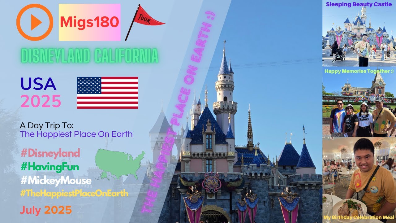Disneyland California, USA - (A Day Trip To The Happiest Place On Earth) - USA 2025