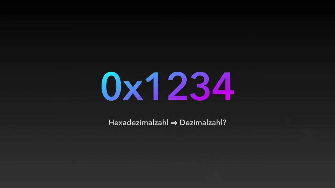 Informatik 8: Hexadezimalzahlen und IPv6