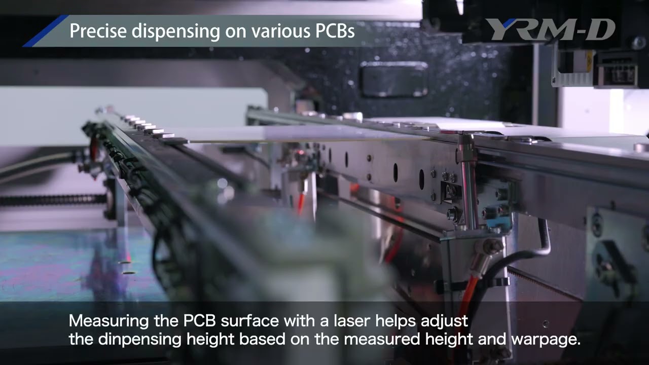 Yamaha YRM-D | High-speed inline dispenser for SMT solder paste & glue - ±0.05 mm accuracy