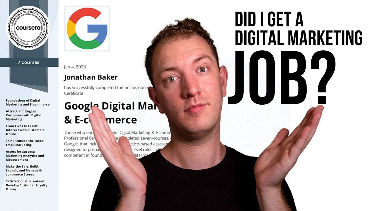 I TRIED TO GET A NEW JOB? | Google Digital Marketing & E-Commerce Professional Certificate Review