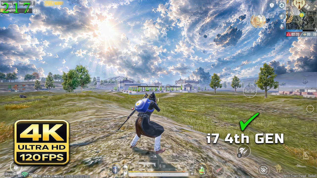This 4K iPad View Looks INSANE 😱 | PUBG MOBILE Gameplay | ULTRA HD +120 FPS | i7 4th + GTX 1070 |