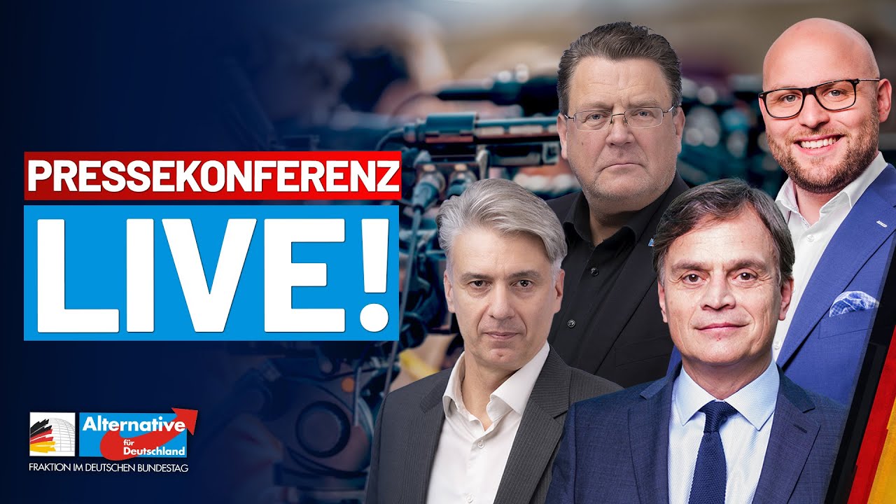 LIVE: Pressekonferenz der AfD-Fraktion - Diese Woche im Bundestag