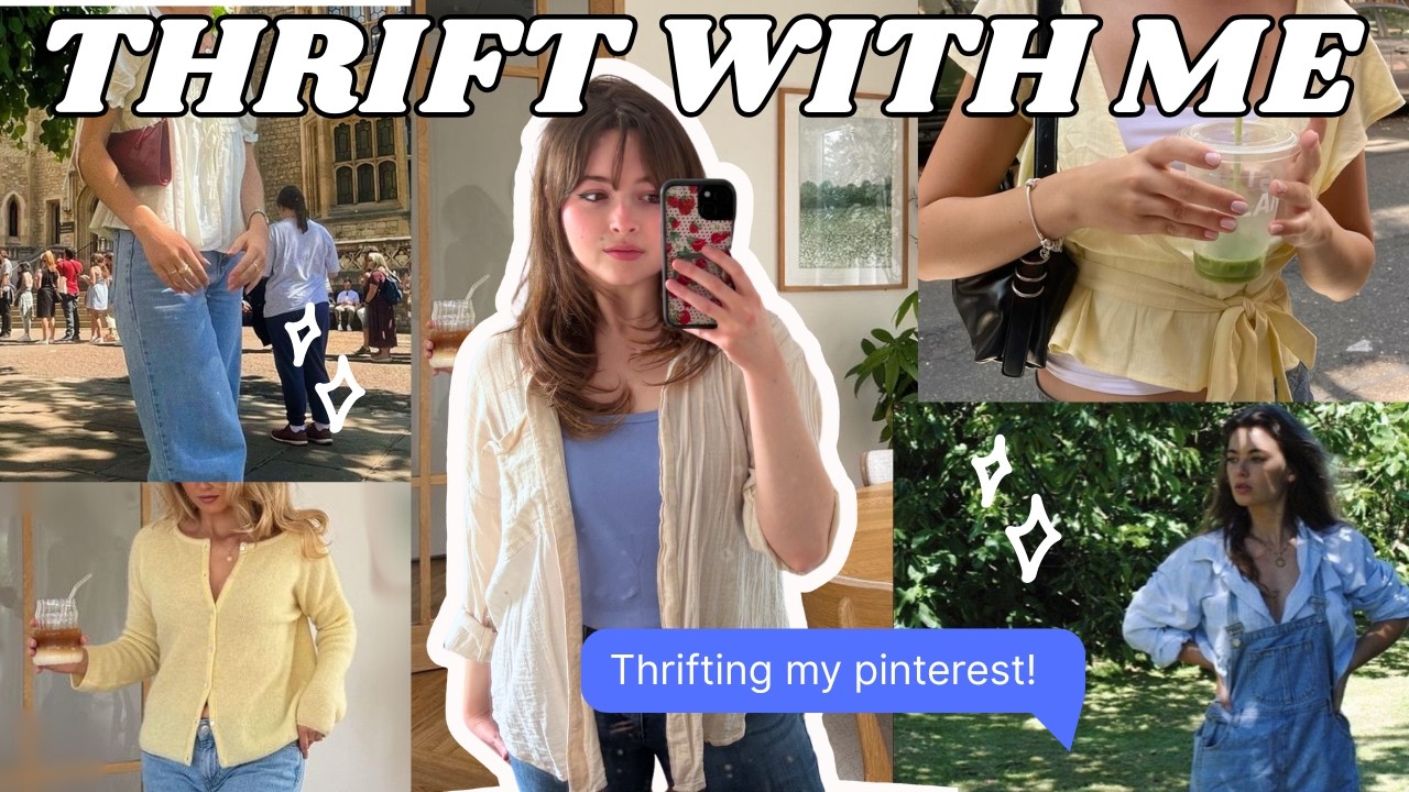 THRIFT WITH ME 🌼 | Thrifting My Spring Pinterest Board