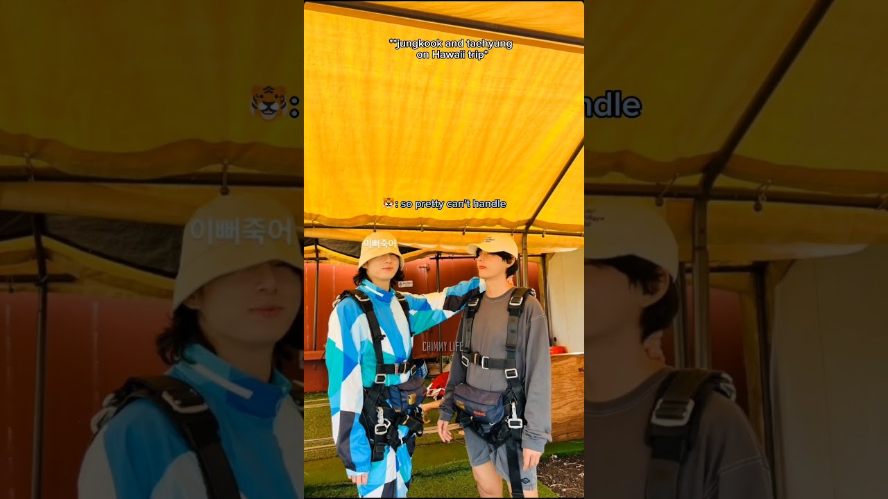 jungkook and taehyung on Hawaii trip 👑 #bangtan #v #taehyung #jungkook #jk
