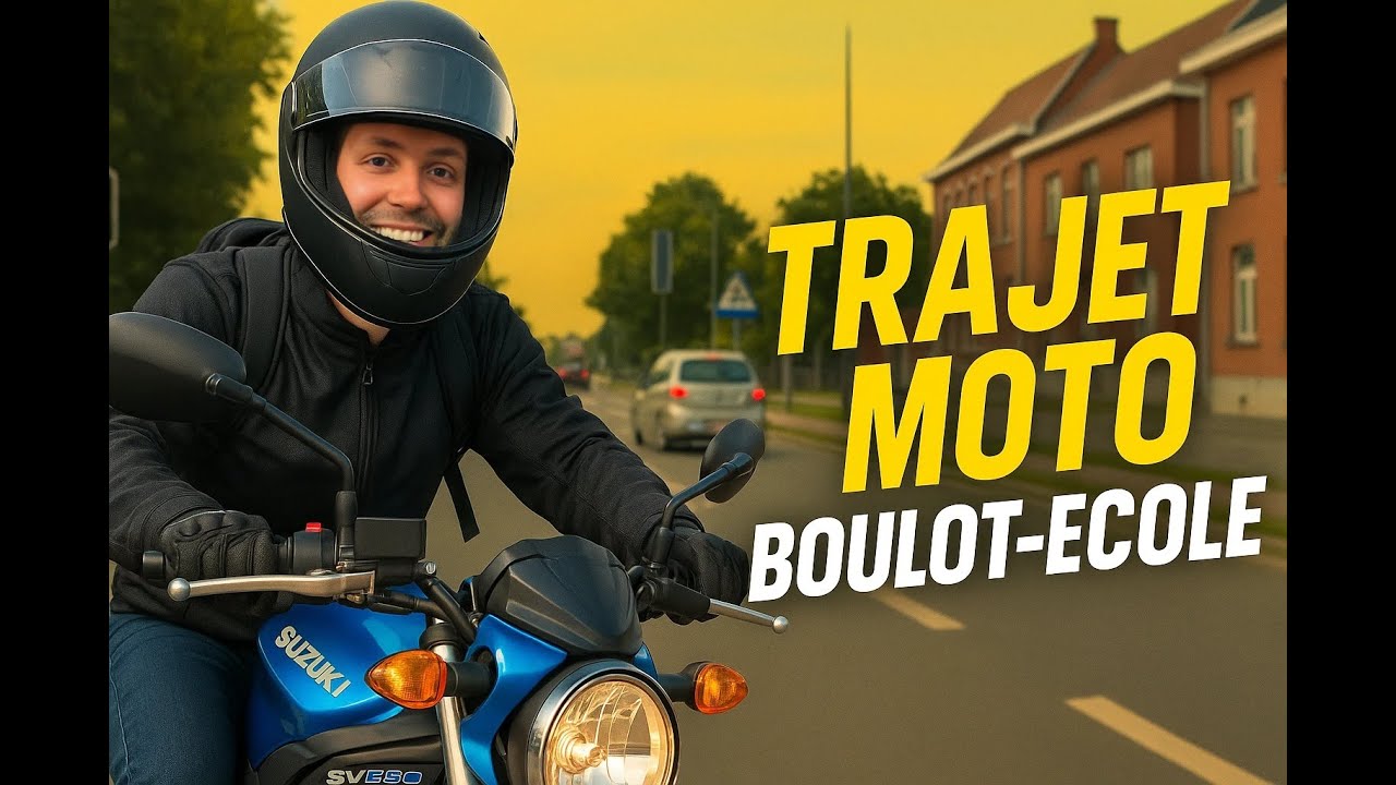 Motovlog Belgique : Mon trajet boulot-école en SV 650 Suzuki (conseils & anecdotes)