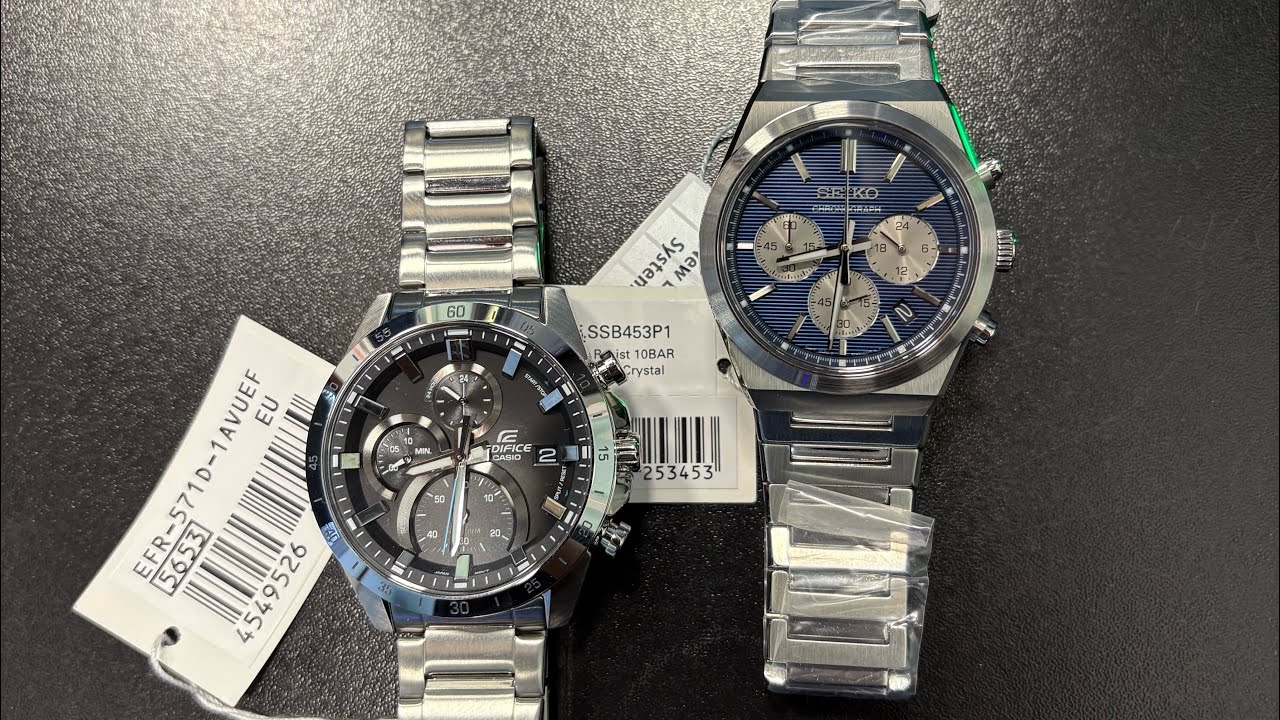 Налаштування кварцевого годинника Casio Edifice EFR-571d-1, Seiko SSB453