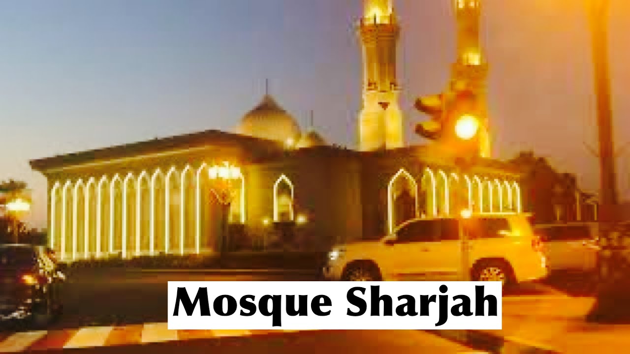 Mosque 🕌 Near Quran Roundabout Sharjah 4K Video Full HD