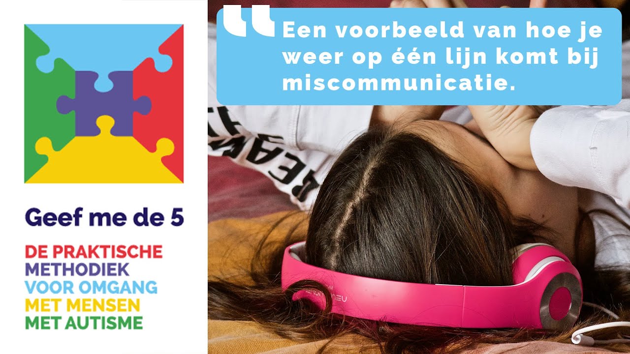 Tips bij autisme - Een voorbeeld van hoe je weer op één lijn komt bij miscommunicatie.