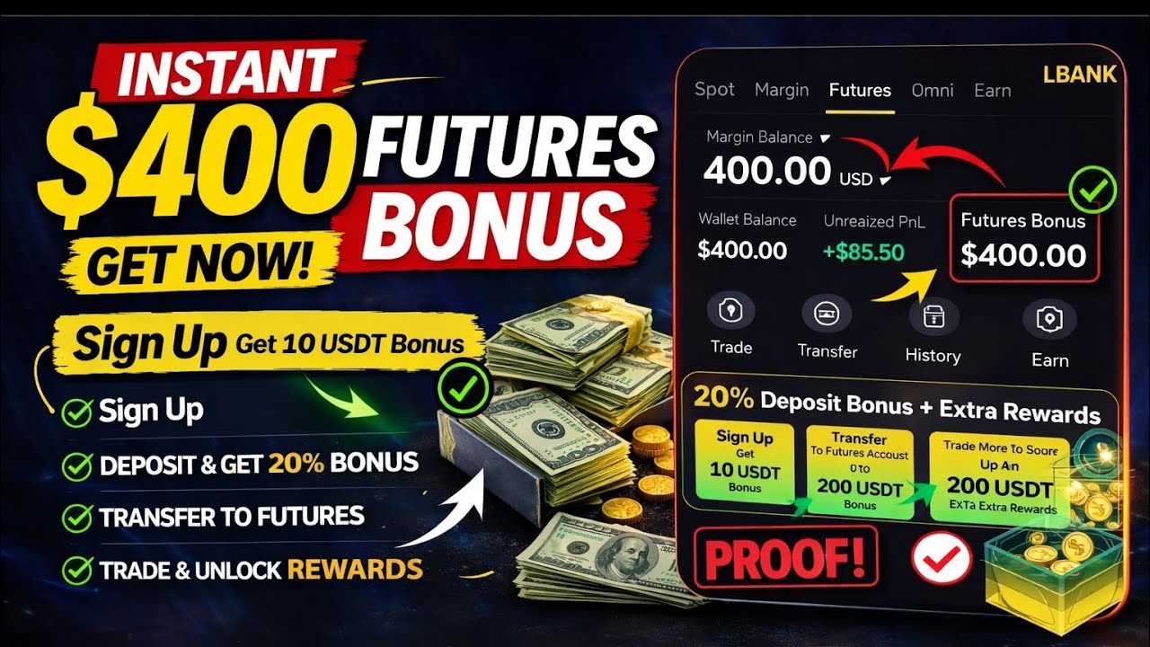 🚨 LBank Biggest Crypto Loot Today | Grab $400 Future Bonus FREE | New Crypto Offer 2026