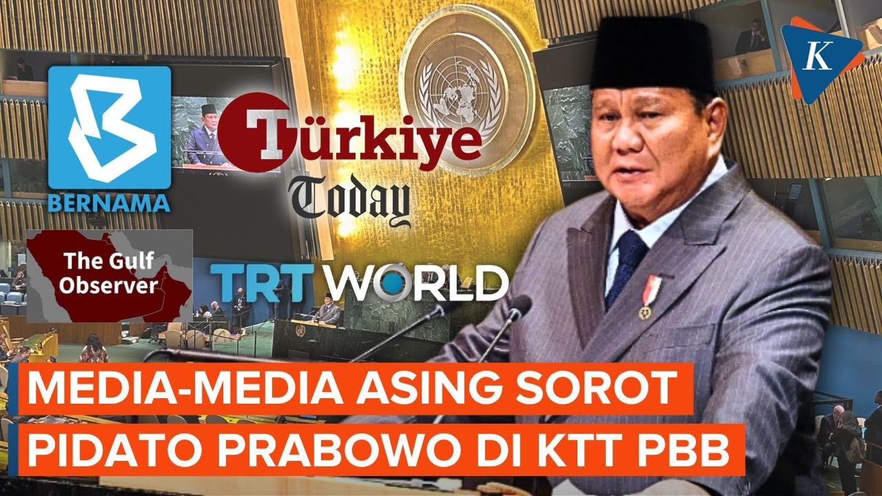 Media Timur Tengah dan Turkiye Sorot Pidato Prabowo di PBB, Apa Katanya?