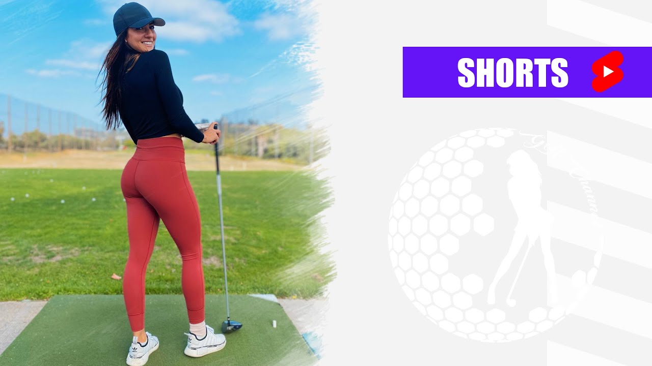 Amazing Golf Swing you need to see | Golf Girl awesome swing | Golf shorts | KAROL PRISCILLA