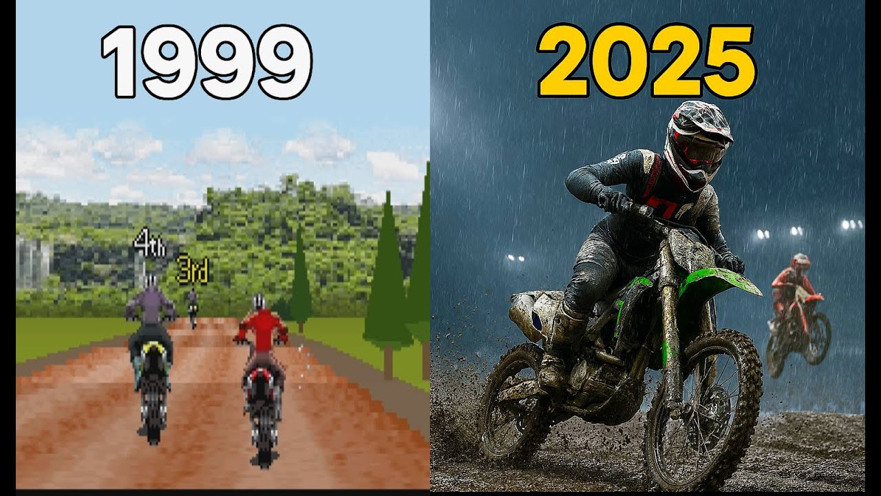 MOTOCROSS VIDEO GAMES EVOLUTION [1999-2025]